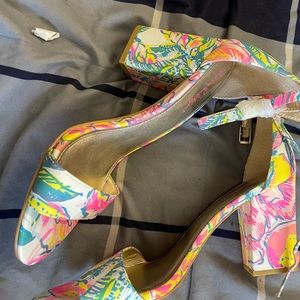 Lily Pulitzer new heels never worn